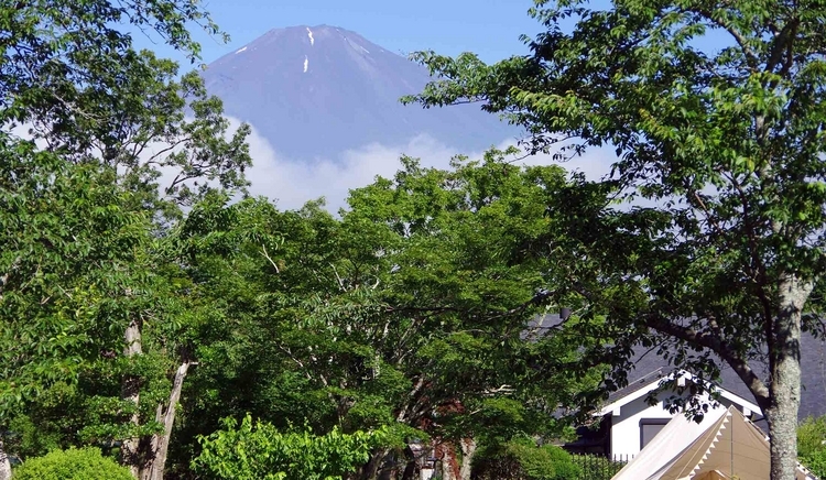 朝の富士山。いつまでも見飽きない、日本の象徴。海外の観光客も、この姿を一目見たいと御殿場まで足を運ぶのだが、天候や時間次第ではその姿を拝めないことも。御殿場でグランピングすれば、富士山を楽しむチャンスが俄然広がる。
