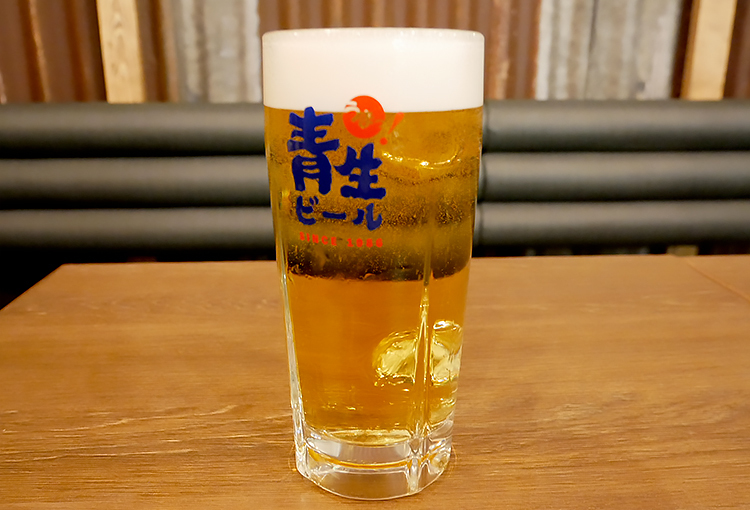 張記オリジナルの青生ビール