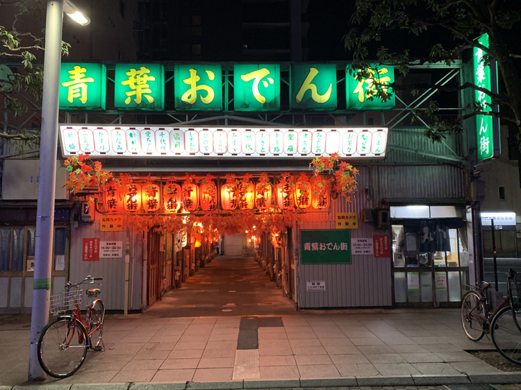 「静岡おでん」の象徴的エリアが、「青葉横丁」と、通りを挟んで向かい合う「青葉おでん街」だ（写真提供：静岡市）