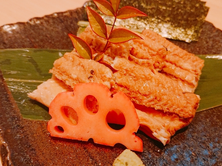 日本料理　和創専心　くう雅の煮穴子炙り焼き