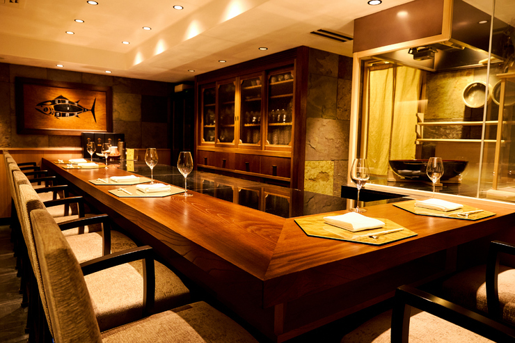 バー使いとして訪れる方もいるという麻布山蕎庵三たての店内