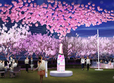 満開の桜を楽しめる【東京ミッドタウン】六本木の「CHANDON Blossom Lounge」