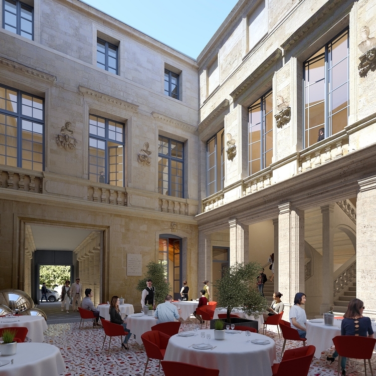 2019年９月にオープン予定の新【ル・ジャルダン・デ・サンス】は、『HOTEL de BELLE VAL』というホテルの中にできる