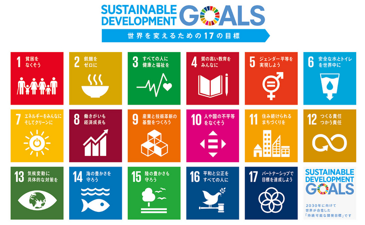 Sustainable Development Goals（SDGs／世界を変えるための17の目標）