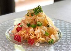 暑い日は冷んやり麺が食べたい！ かき氷×パスタの新感覚麺『スノーアイスパスタ』