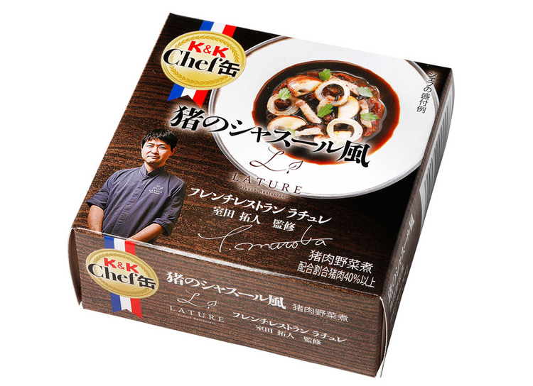 『K&K Chef 缶 猪のシャスール風 105g（F3 号缶） 』864 円（税込）