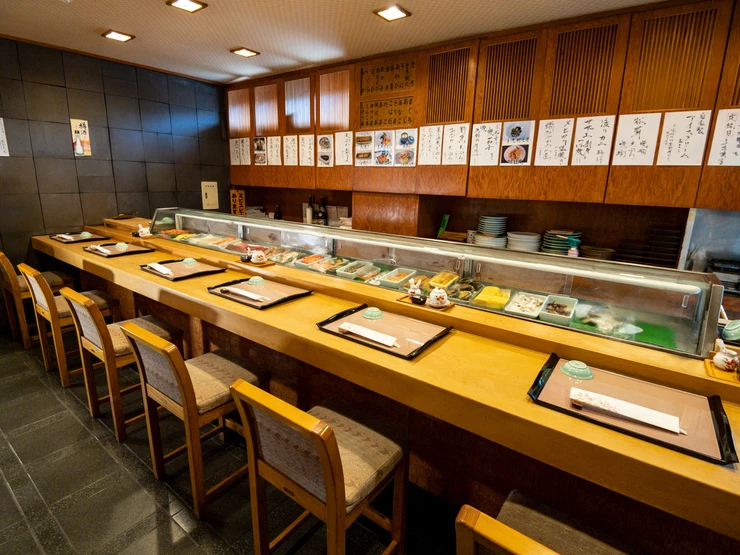 吉野寿司のカウンター