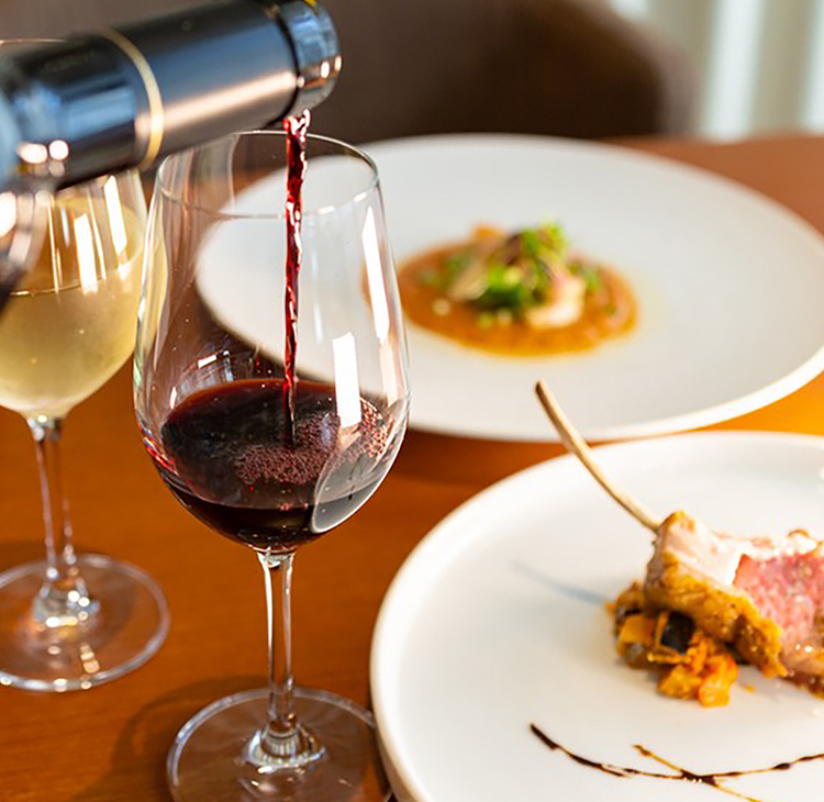 La　Senaの料理とワイン
