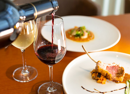 La　Senaの料理とワイン