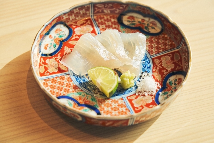 Sushi Hoseki-Kenji Gyotenのマコガレイの刺身