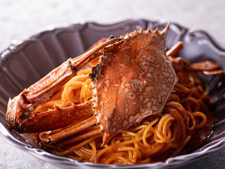 ワタリ蟹の濃厚トマトクリームソース