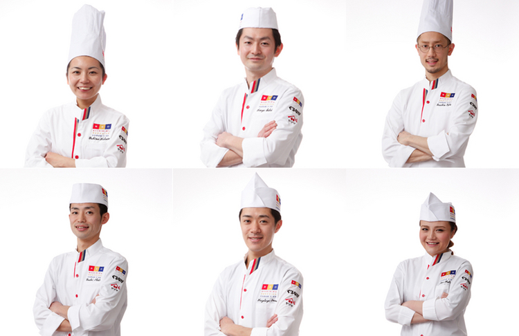 2016年、最終審査まで勝ち抜いた6名の料理人