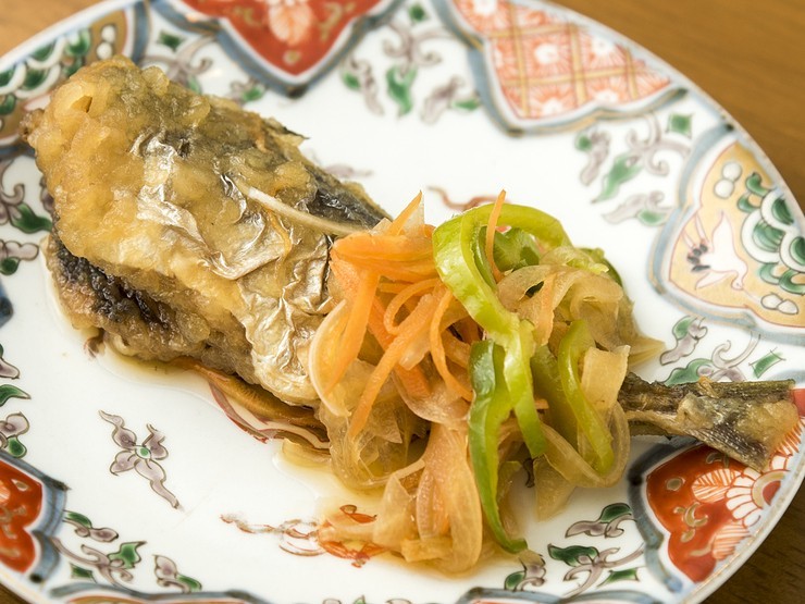 さわやかな酸味が特徴の『あじの南蛮漬け』