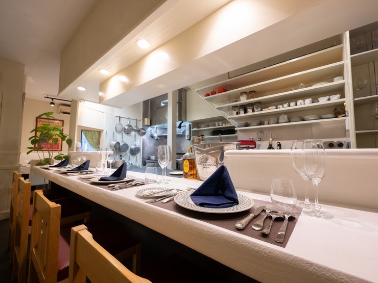 昔ながらのフランス料理 Le chat porte-Bonheurの内観