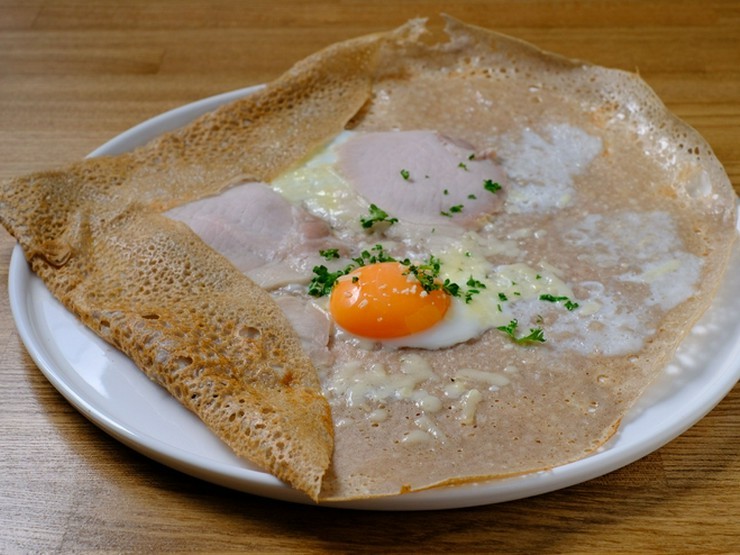 蕎麦と林檎との料理