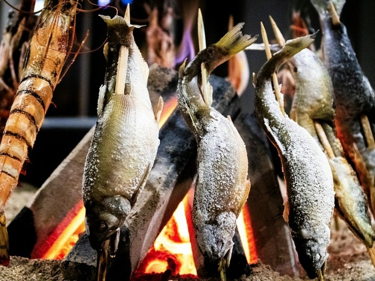 原始炭焼き　濱いち　京都駅前店の料理