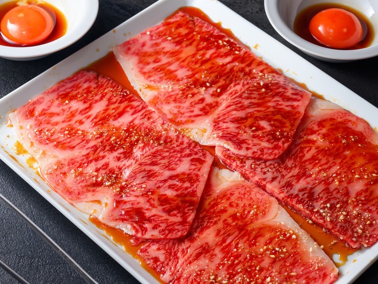 Kyushu Meat Clubのサーロインの焼きスキ