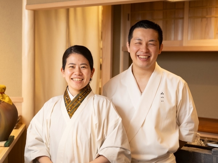 店主の三井 祥さんと、女将の三井 美紀さん