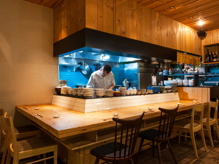 中国料理　月下翁の店内