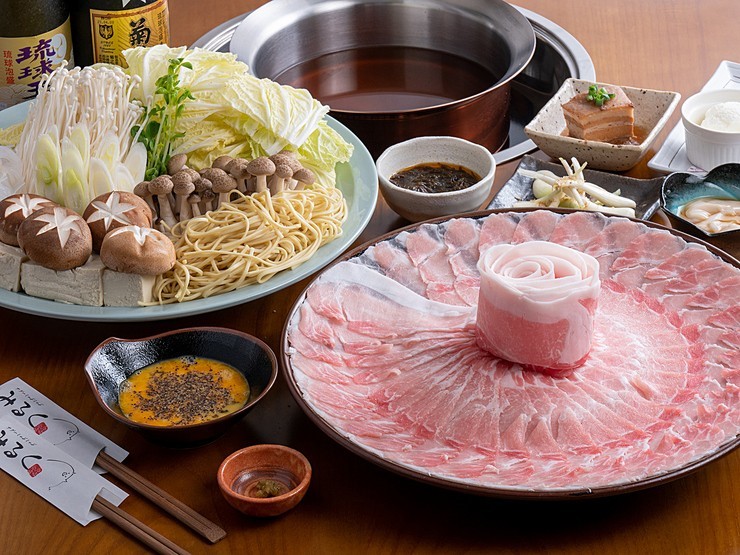 アグーしゃぶしゃぶみるく　博多祇園店の料理