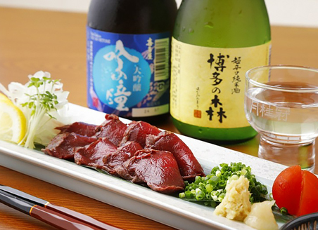 博多水炊き　ちどりの馬刺し