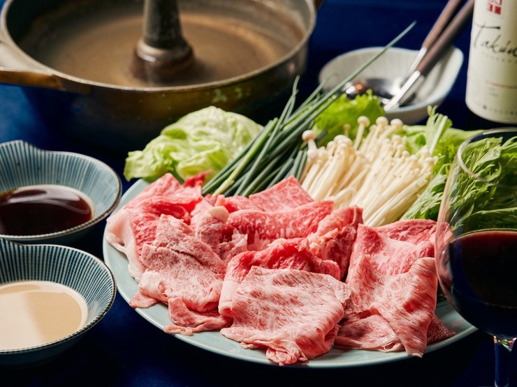 代官亭の飛騨牛のしゃぶしゃぶ