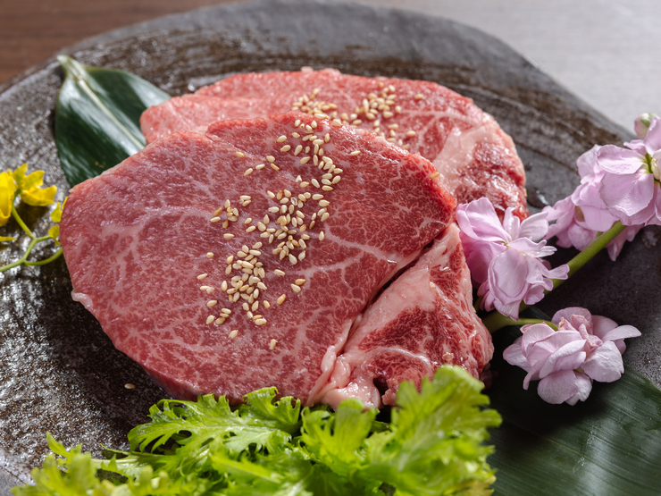 ぶりあん　ヒレ肉専門店　黒毛和牛炭火焼きの料理