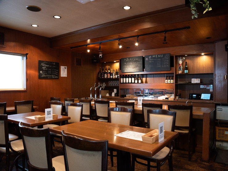 鉄板焼肉オクノホソミチの内観