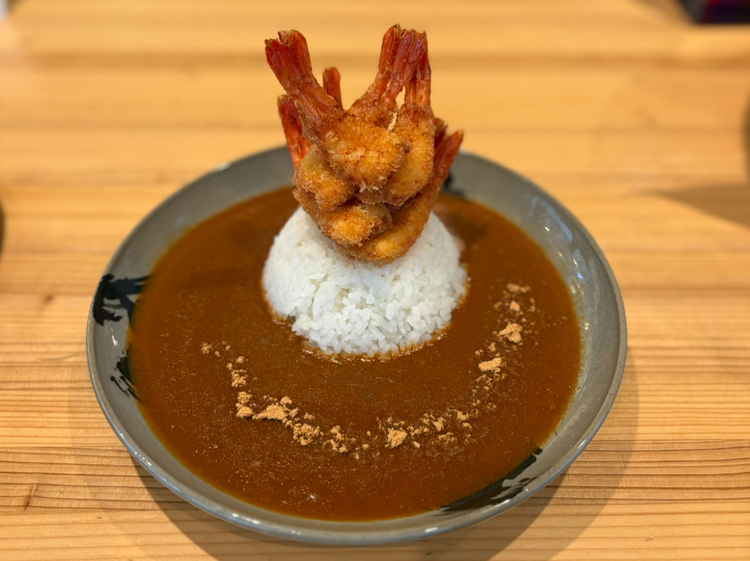 福井県坂井市の甘えびカレー