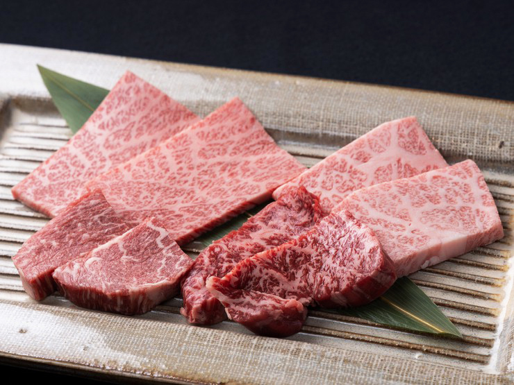 焼肉 晋州の黒毛和牛四種盛り