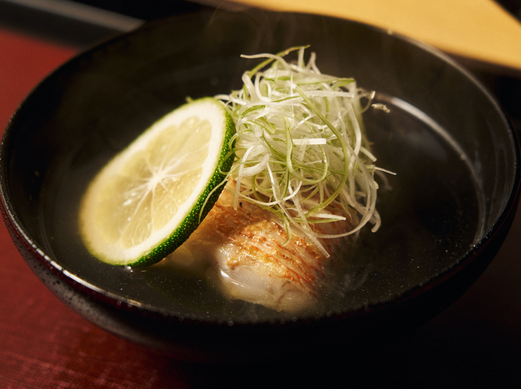 『甘鯛と加茂茄子のお椀』