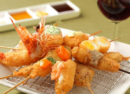 串カツ＆ワイン AGEHAの串カツ盛り合せ 10本