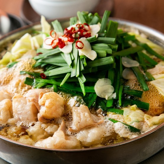 博多駅で食べられる九州名物　もつ鍋