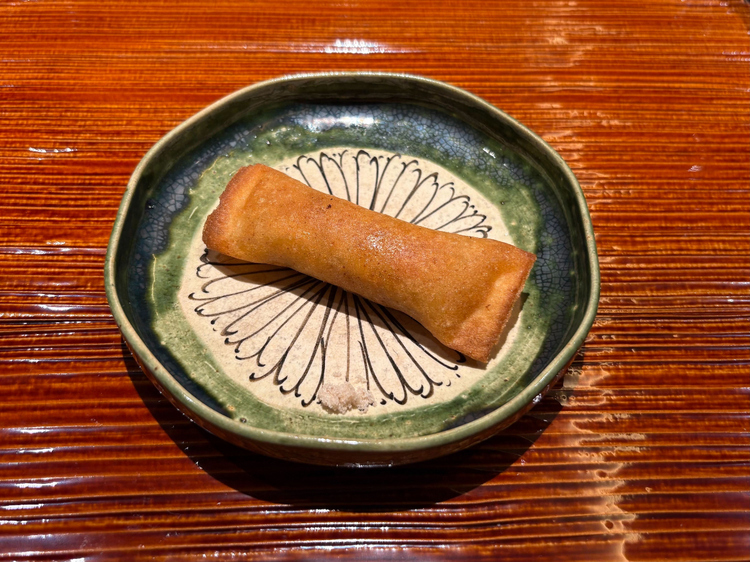 「蟹、鱶鰭、春巻き」