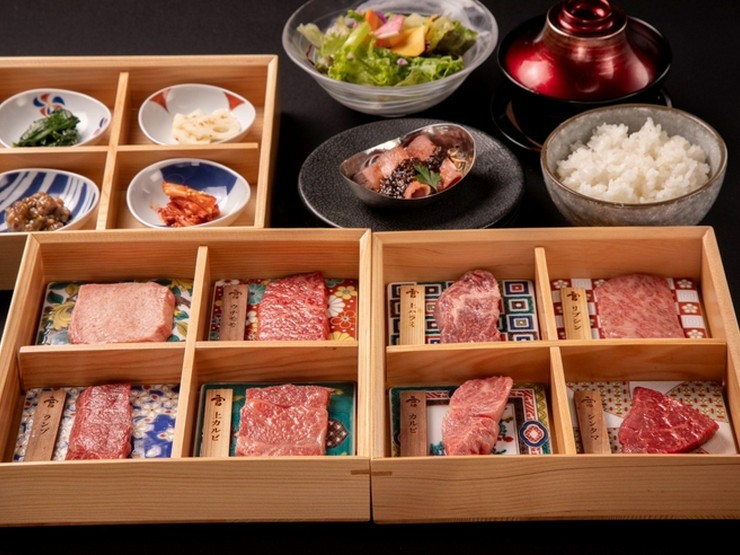 8種の厳選和牛を楽しめる『牛宮城プレミアムランチ御膳』