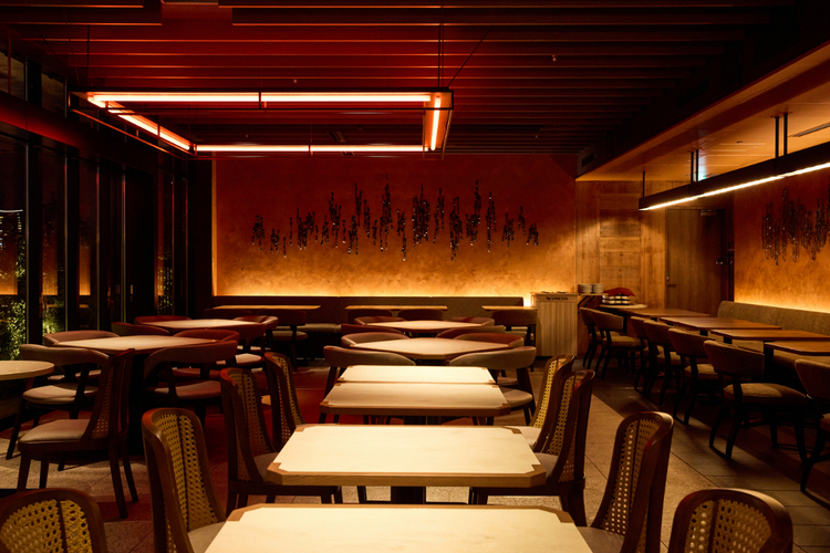 【GINZA ONO Gratia -Smoke Dining-】の内観