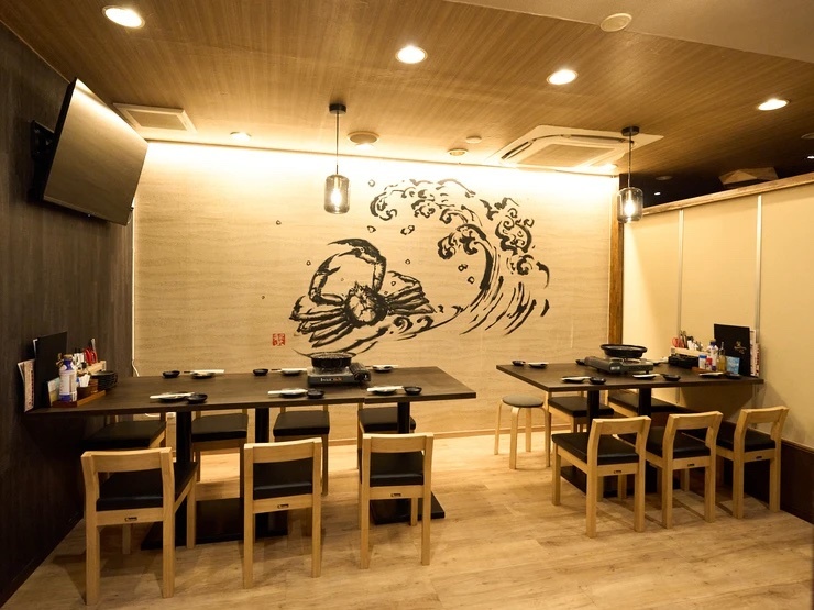 蟹と海鮮と銘酒 蟹一心 品川店の内観