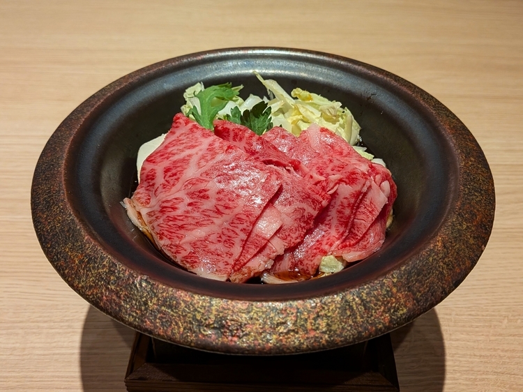 黒毛和牛のすき焼き陶板