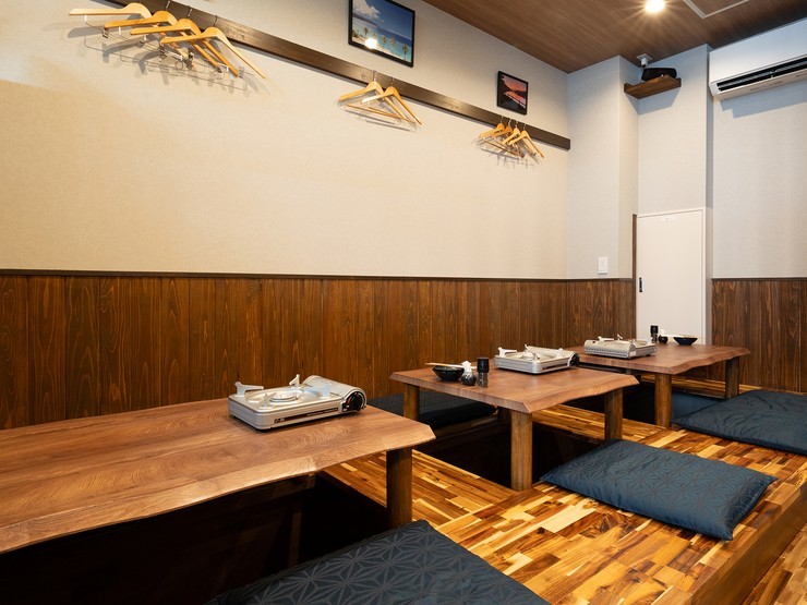 ジンギスカン。あまみむすびの内観