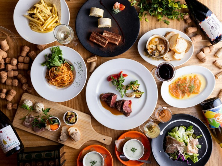 ディナー限定･ワインビュッフェ飲み放題付き『ESOLAコース』5,000円