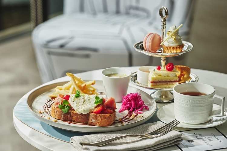 ミニアフタヌーンティー＋クロワッサンサンド