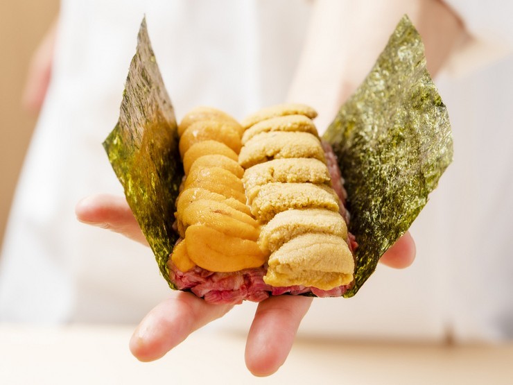 海鮮と和牛が融合したスペシャリテ