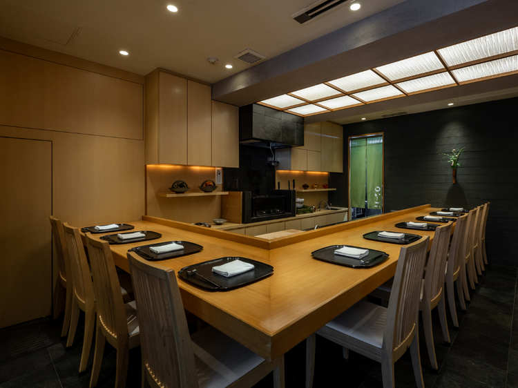 銀座　いしづかのカウンター席