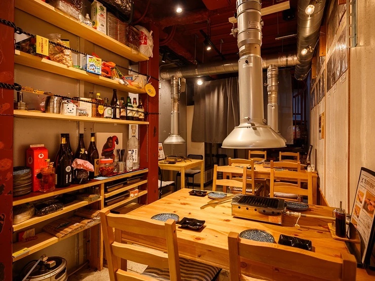 牛術黒帯の店内