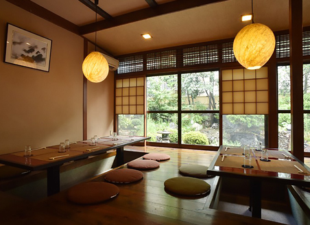 京料理　喜祥　甚平の店内