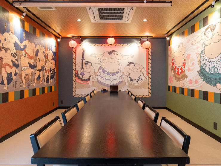 相撲茶屋たごちゃんの店内