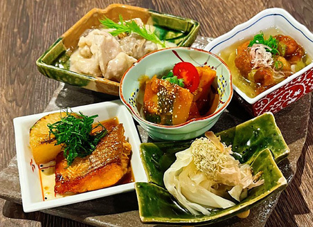 宵ノねこのおまかせおばんざい5種盛り