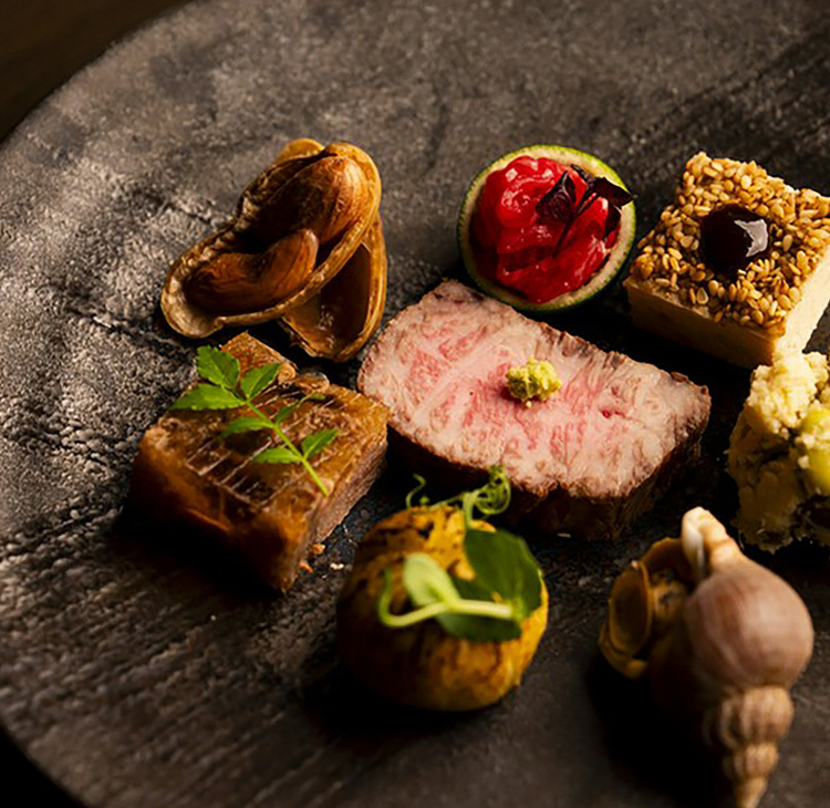 肉割烹　喰心の料理