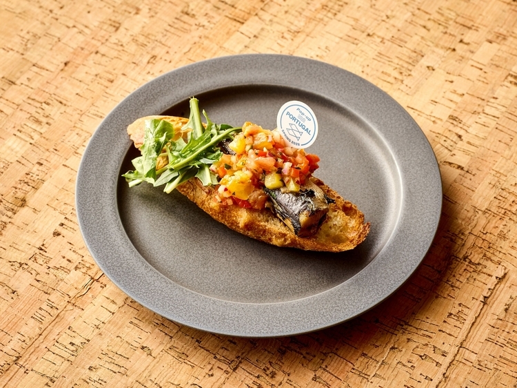 イワシのグリル ミニオープンサンド