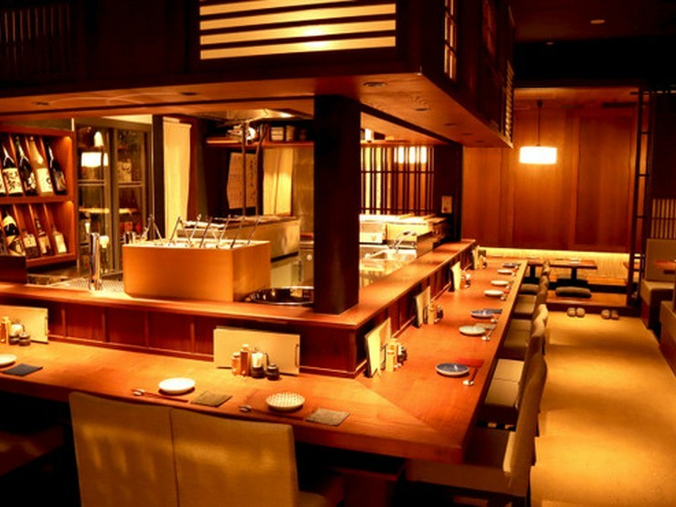 開放感のあるオープンカウンター